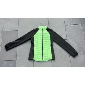 32° DEGREES Light Down Puffer Jacket Green and Black Womens Size‎ S